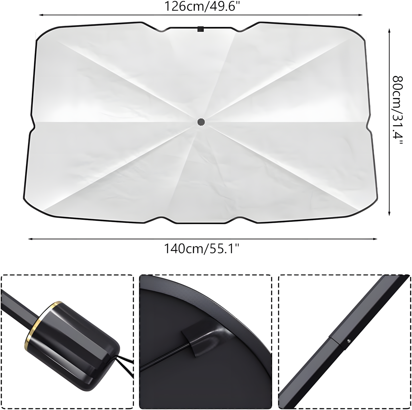 Foldable Car Windshield Umbrella