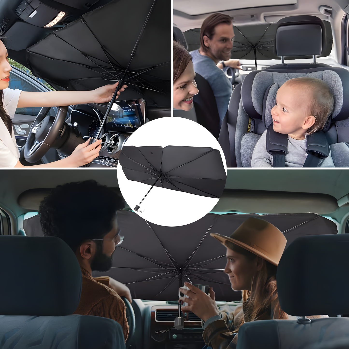 Foldable Car Windshield Umbrella
