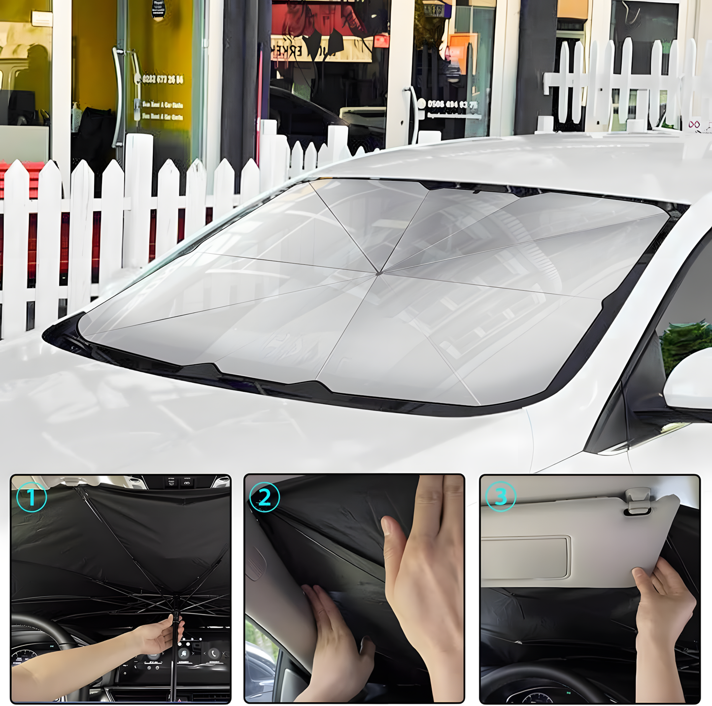 Foldable Car Windshield Umbrella